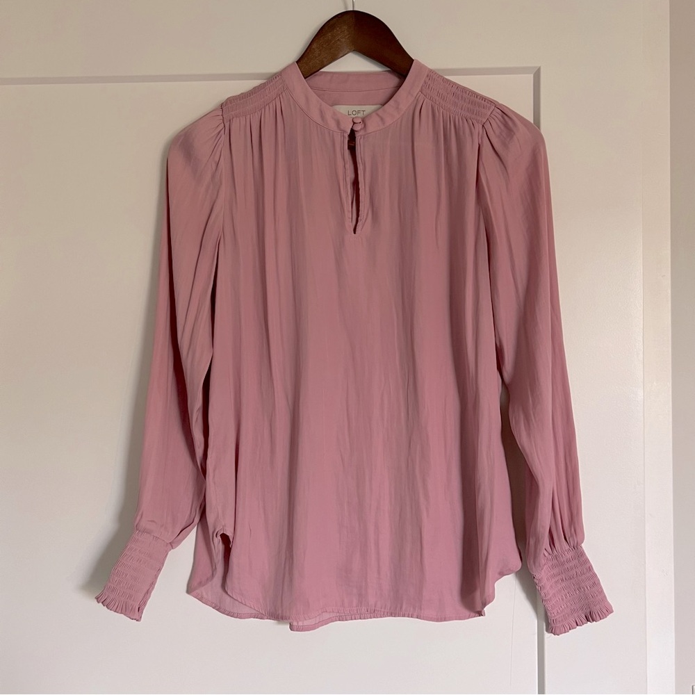LOFT Pink Blouse (XS)